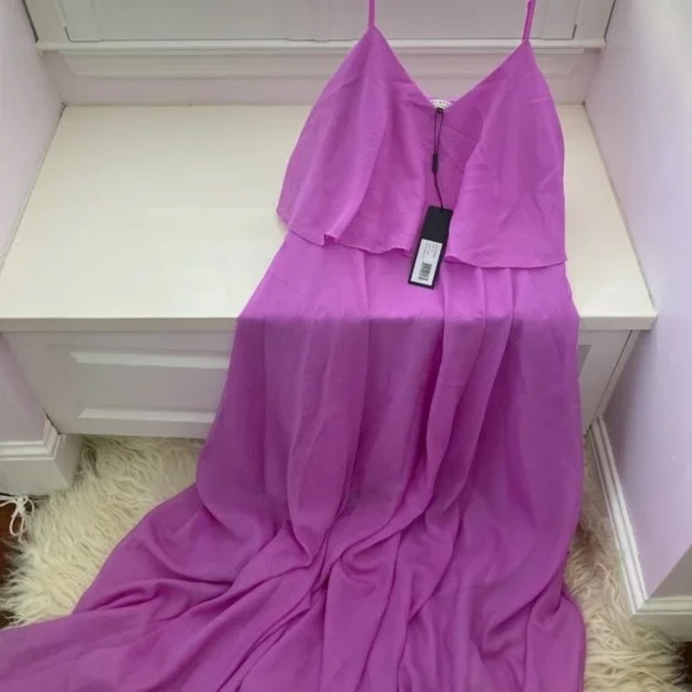 HALSTON HERITAGE V-Neck Long Dress - Picture 5 of 12